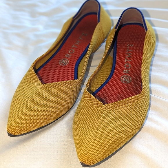 Rothy's Shoes - Rothy's yellow point toe sz 10.5